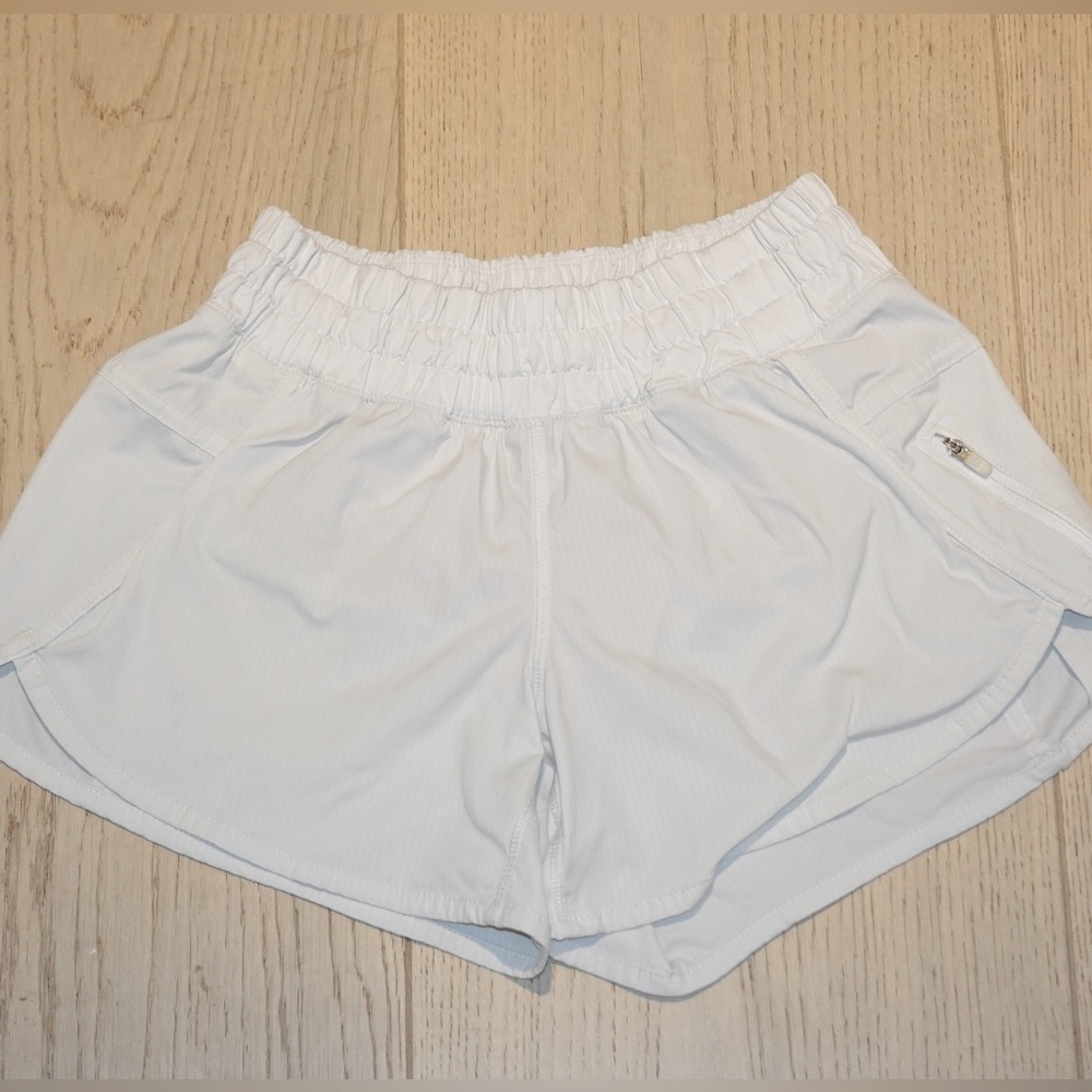 White, size 4, Lululemon shorts!